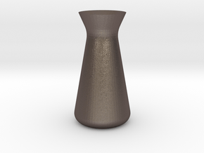 Designer Vase (Mini) in Polished Bronzed Silver Steel