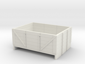 Sn2 5 plank open coal wagon in White Natural Versatile Plastic