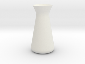 Designer Vase (Mini) in White Natural Versatile Plastic