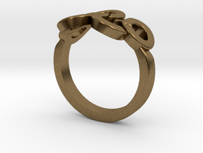 Olympic Ring-sz18 in Natural Bronze