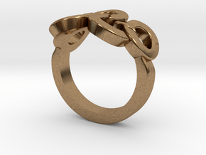 Olympic Ring-sz15 in Natural Brass