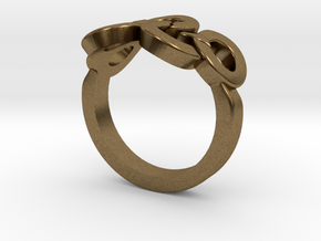 Olympic Ring-sz16 in Natural Bronze
