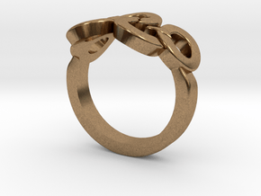 Olympic Ring-sz16 in Natural Brass