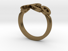 Olympic Ring-sz20 in Natural Bronze