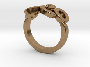 Olympic Ring-sz17 in Natural Brass