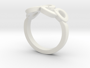 Olympic Ring-sz18 in White Natural Versatile Plastic