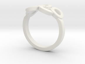 Olympic Ring-sz20 in White Natural Versatile Plastic