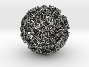 Knot Sphere Incendia Ex in Polished Silver