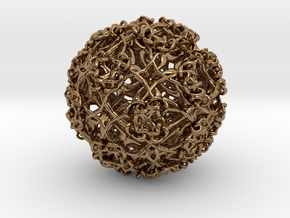 Knot Sphere Incendia Ex in Natural Brass