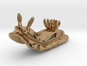 Lani the Nudibranch in Polished Brass