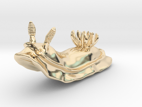 Lani the Nudibranch in 14k Gold Plated Brass