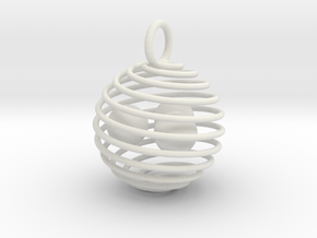 swirl cage in White Natural Versatile Plastic