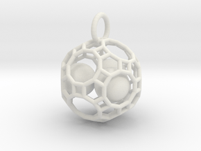 Just So Ball Cage  in White Natural Versatile Plastic
