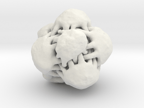 podo ball textured 5cm  in White Natural Versatile Plastic