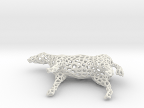 Horse Voronoi in White Natural Versatile Plastic