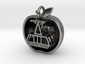 Slice of Big Apple with Roosevelt Island Tram in Polished Silver