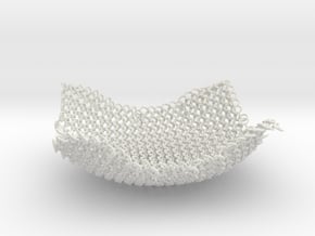 Chain Mesh Bowl 6in. in White Natural Versatile Plastic