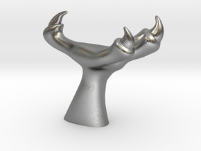 Talon Wall Hanger (Free 3D File) in Natural Silver