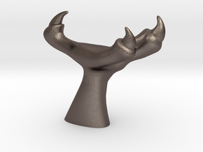 Talon Wall Hanger (Free 3D File) in Polished Bronzed Silver Steel