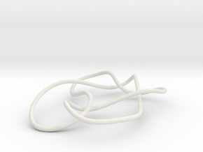 knot 6 1 100mm in White Natural Versatile Plastic