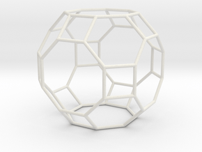 GreatRhombicuboctahedron 100mm in White Natural Versatile Plastic