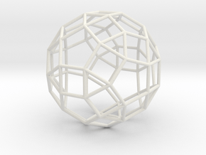 SmallRhombicosidodecahedron 100mm in White Natural Versatile Plastic