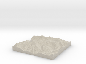 Model of Albion Alps in Natural Sandstone