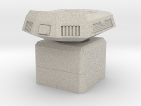 Pinball of the Undead HeavyTurret Miniature in Natural Sandstone