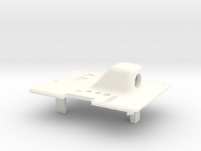 Backplate for Orange RX Transmitter Module in White Processed Versatile Plastic