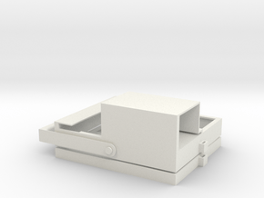 Battery tray for eBike in White Natural Versatile Plastic