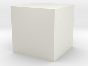  cube1 in White Natural Versatile Plastic
