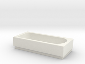 Bath OO Scale in White Natural Versatile Plastic