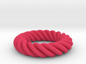 Spiral Ring Pendant in Pink Processed Versatile Plastic