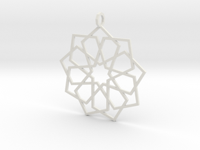 eastern ornament edged in White Natural Versatile Plastic