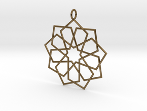 eastern ornament rounded in Natural Bronze