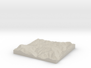 Model of Pine Hill in Natural Sandstone