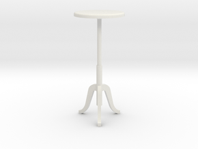 1:24 Tall Stool in White Natural Versatile Plastic