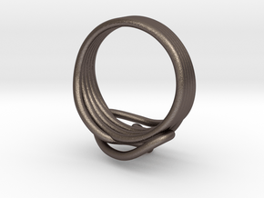 HeliX Love & Life Ring - Ring in Polished Bronzed Silver Steel