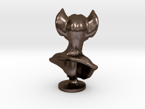 Batcreature Posed  in Polished Bronze Steel