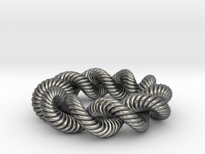 Spiral Ring in Fine Detail Polished Silver