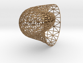 Shell mesh in Natural Brass