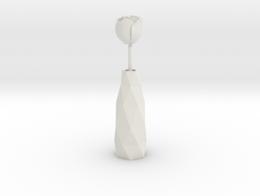 rose in vase in White Natural Versatile Plastic