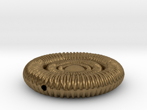 Hypnotizing Pendant (size L) in Natural Bronze