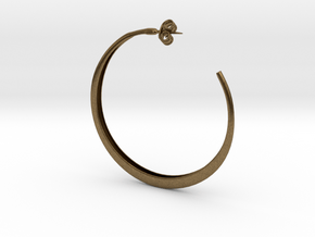 Hoop Earring in Natural Bronze
