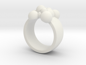 Spheres 14.9 mm in White Natural Versatile Plastic