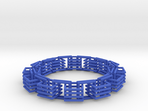Square Links Chain in Blue Processed Versatile Plastic
