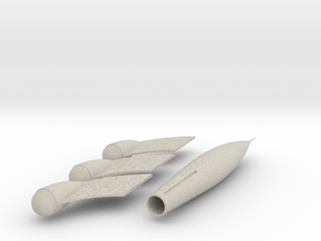 TinTin Rocket   simple in Natural Sandstone
