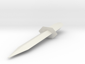 Knife in White Natural Versatile Plastic