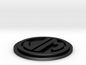 JM Badge Colored 44mm in Polished and Bronzed Black Steel