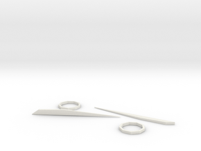 Scissors Kit in White Natural Versatile Plastic